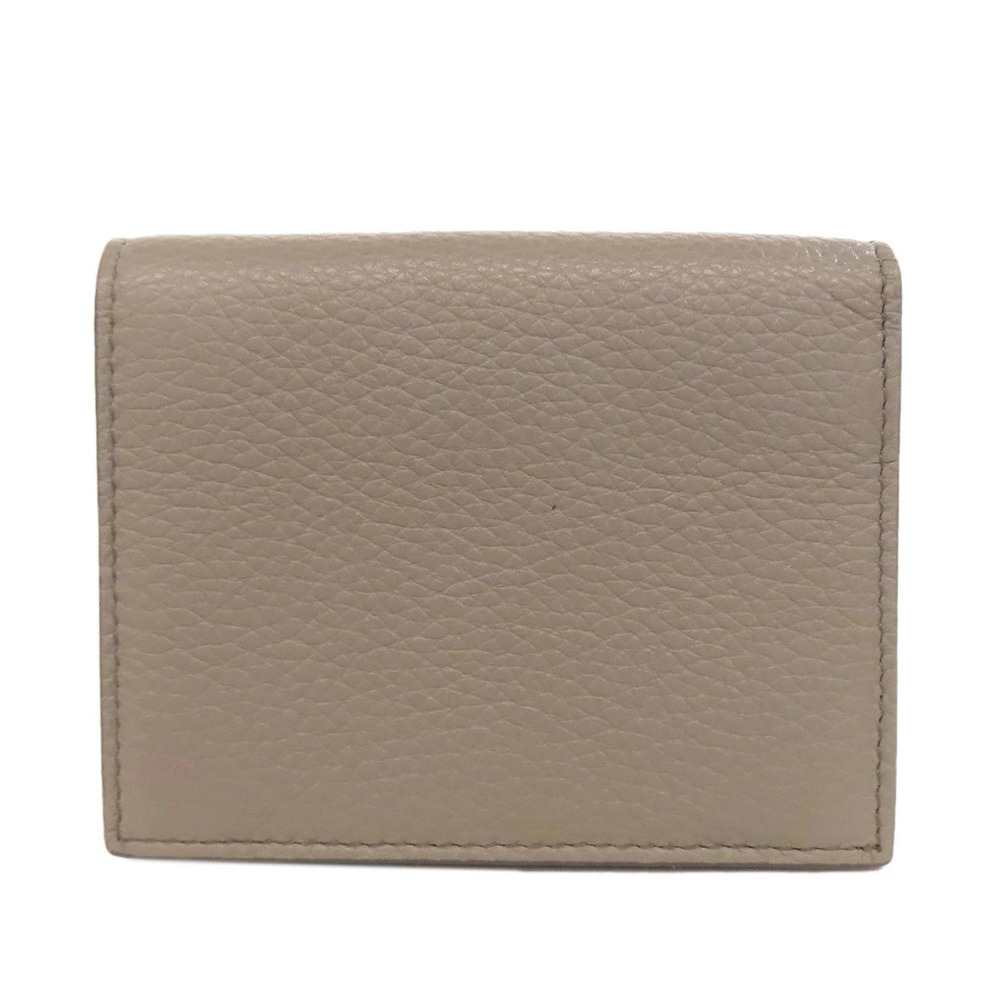 Prada wallet fold bi leather coin Black